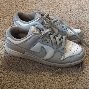 Nike Light Gray and White Sneakers